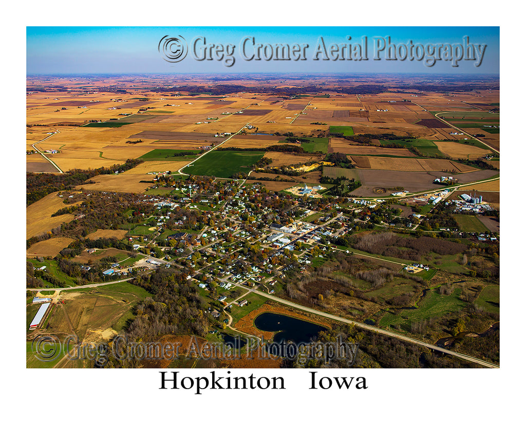Aerial Photo of Hopkinton, Iowa