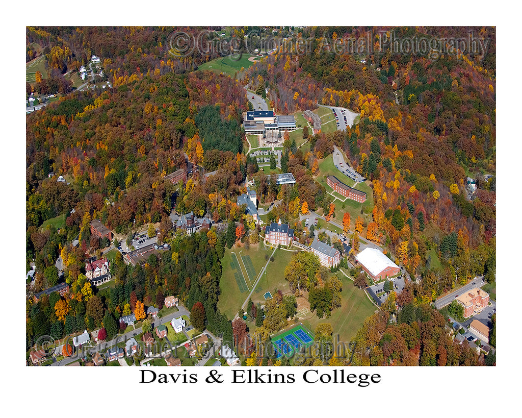 Aerial Photo of Davis and Elkins College - Elkins, WV