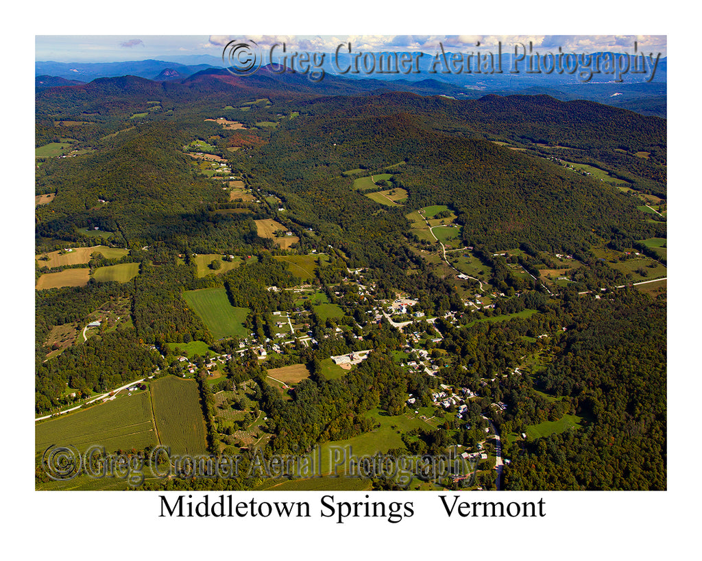 Aerial Photo of Middletown Springs, Vermont