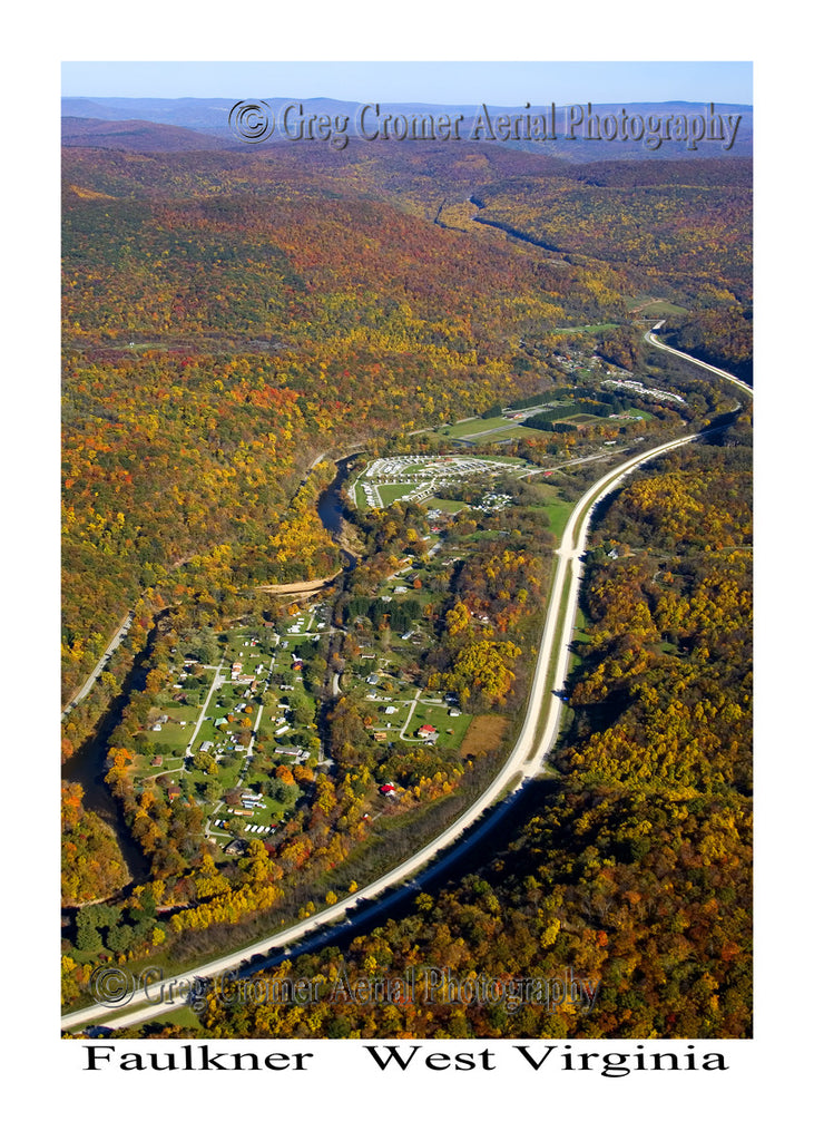 Aerial Photo of Faulkner, West Virginia