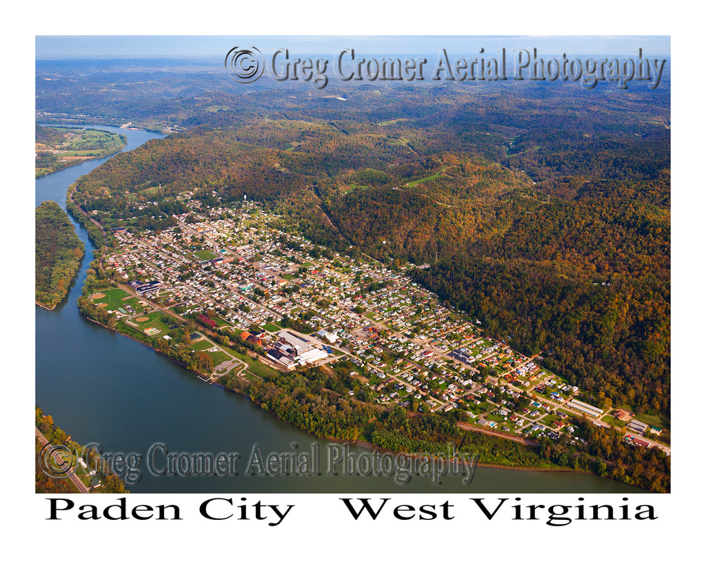 Aerial Photo of Paden City, West Virginia