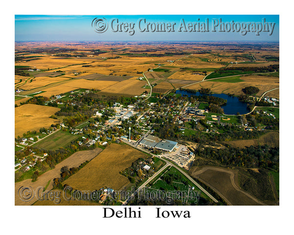 Aerial Photo of Delhi, Iowa