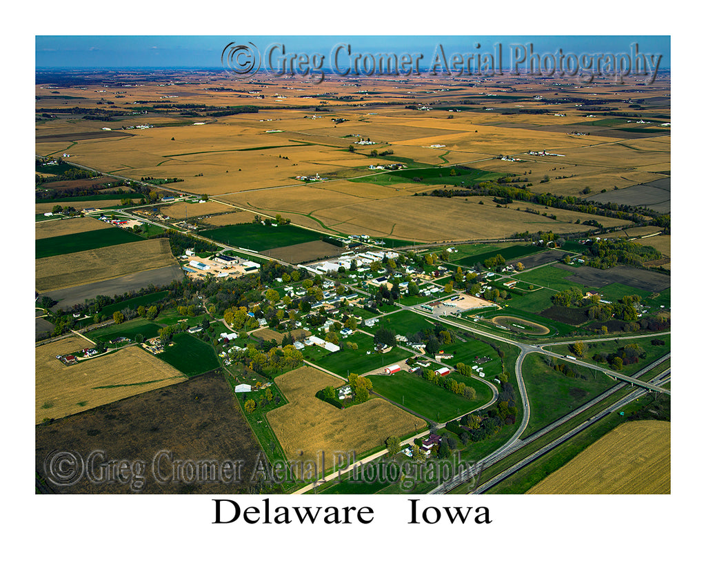 Aerial Photo of Delaware, Iowa