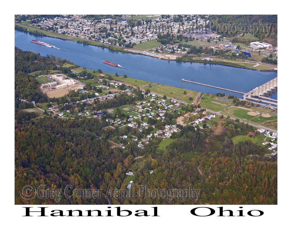 Aerial Photo of Hannibal, Ohio