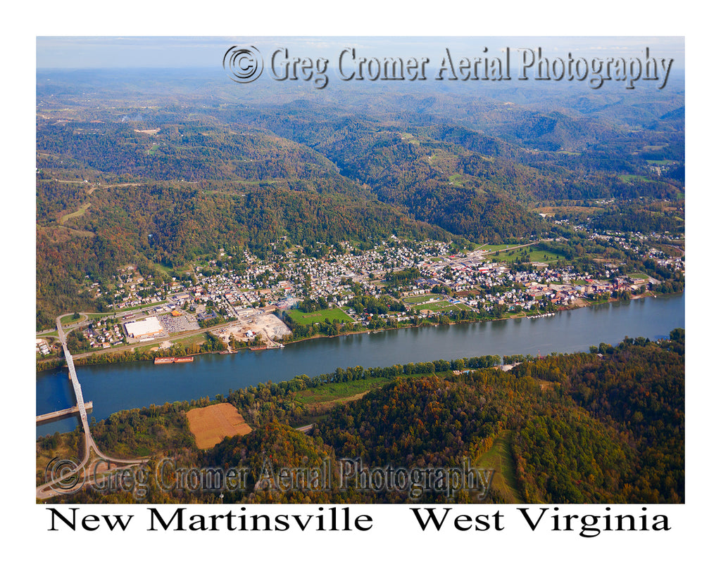 Aerial Photo of New Martinsville, West Virginia - South Side