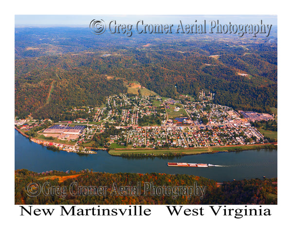 Aerial Photo of New Martinsville, West Virginia - North Side