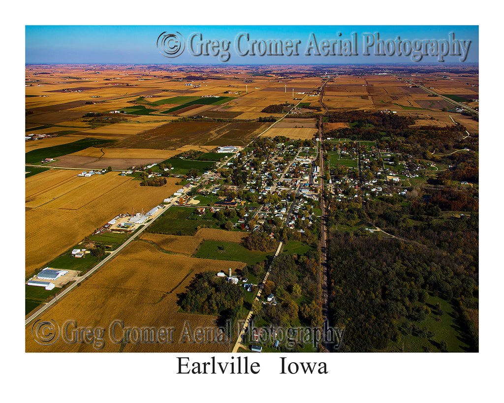 Aerial Photo of Earlville, Iowa