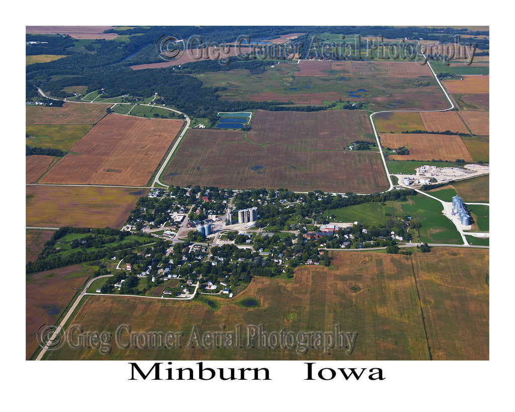 Aerial Photo of Minburn Iowa