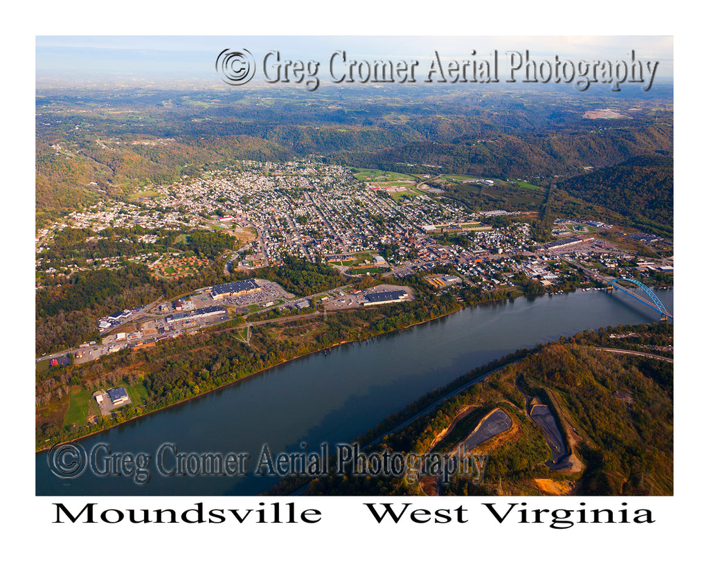 Aerial Photo of Moundsville, West Virginia