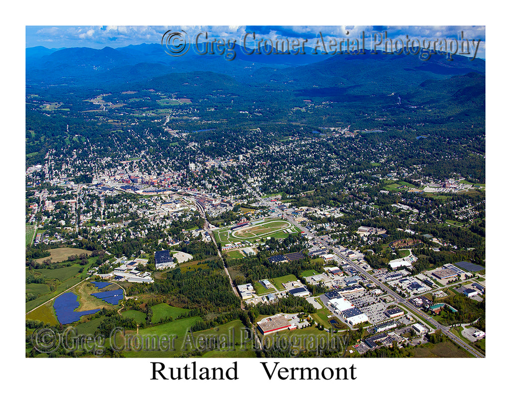 Aerial Photo of Rutland, Vermont