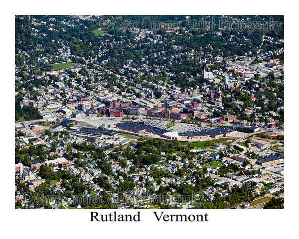 Aerial Photo of Rutland, Vermont