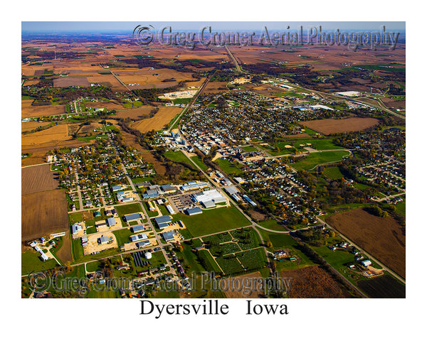 Aerial Photo of Dyersville, Iowa