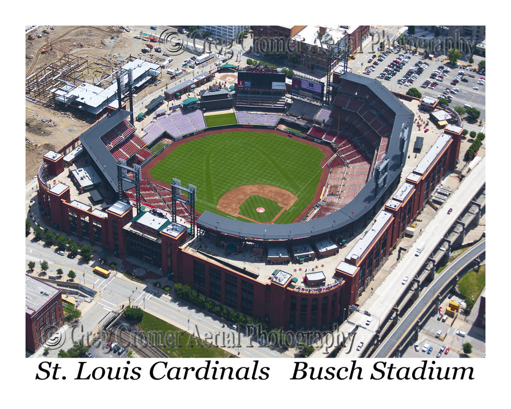 St. Louis Cardinals NEW BUSCH STADIUM IN DOWNTOWN Aerial View 22x28 POSTER  Print