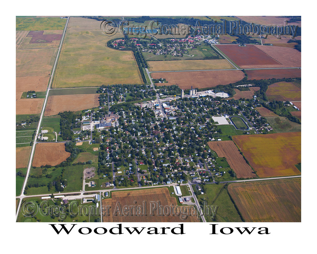 Aerial Photo of Woodward Iowa
