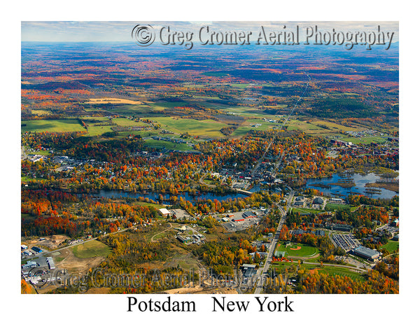 Aerial Photo of Potsdam, New York