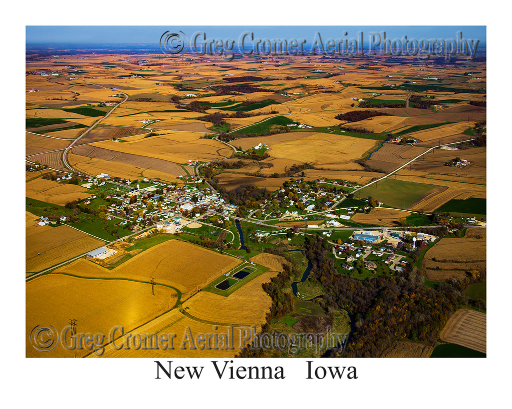 Aerial Photo of New Vienna, Iowa