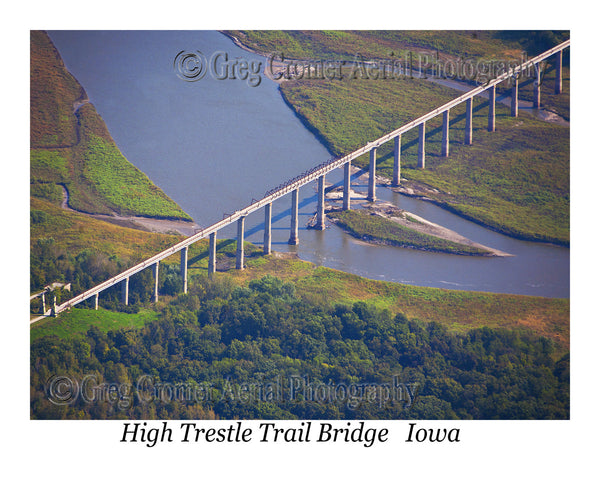Aerial Photo of High Trestle Bridge Iowa
