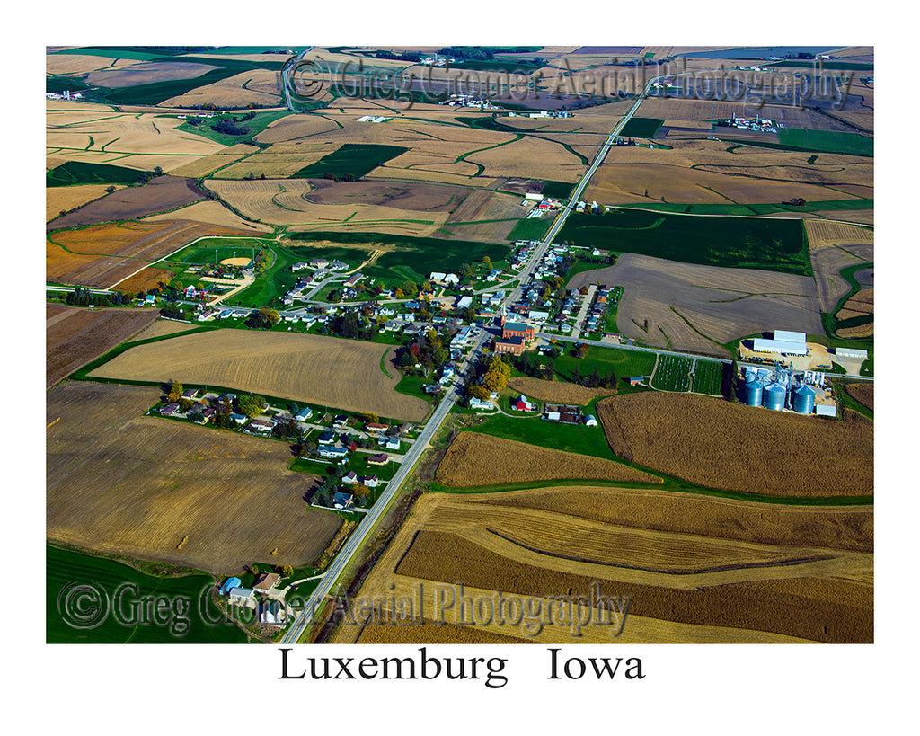 Aerial Photo of Luxemburg, Iowa