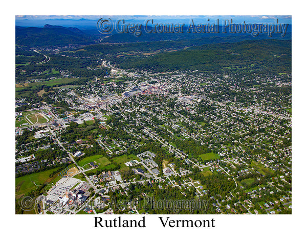 Aerial Photo of Rutland, Vermont