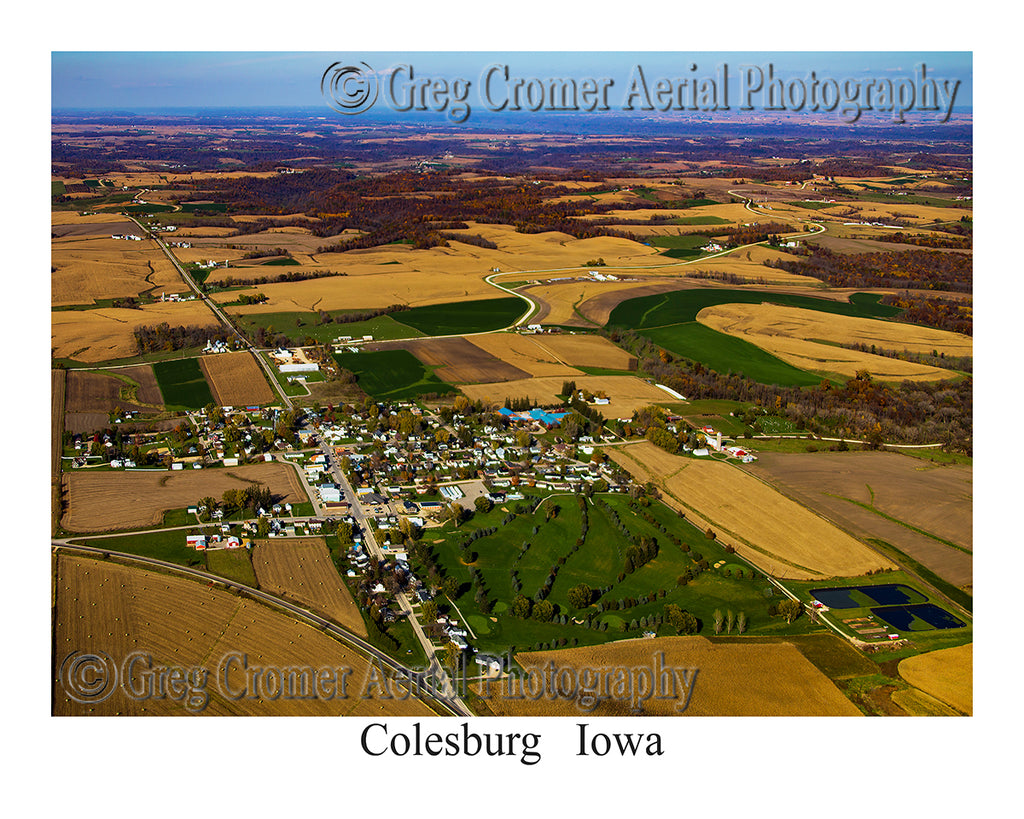 Aerial Photo of Colesburg, Iowa