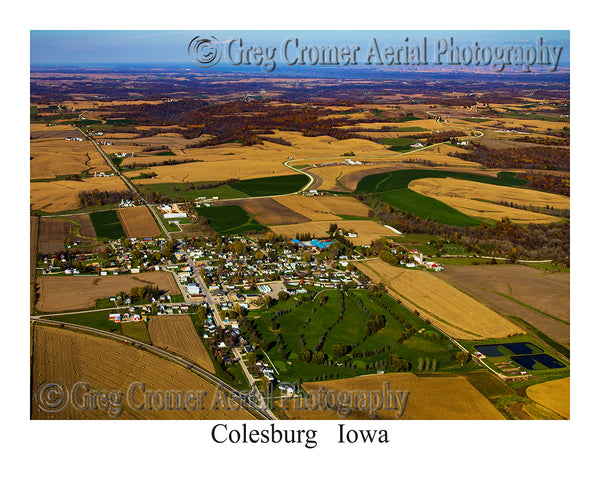 Aerial Photo of Colesburg, Iowa