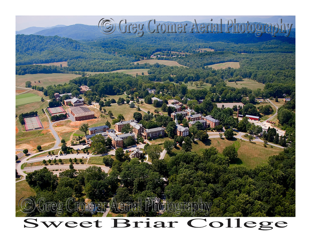 Aerial Photo of Sweet Briar College - Sweet Briar, Virginia