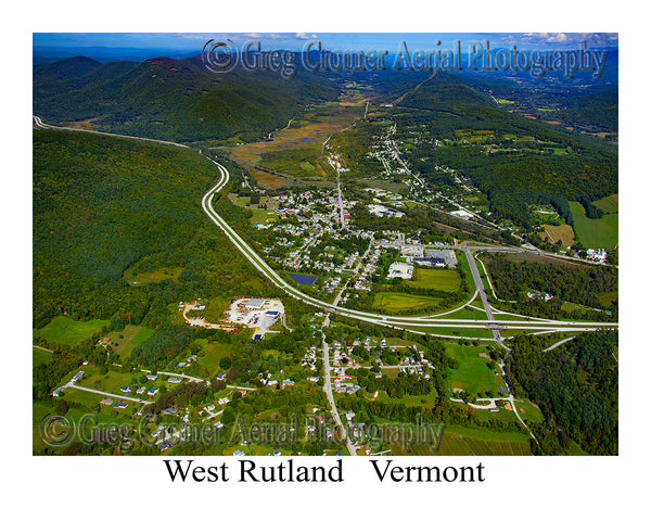 Aerial Photo of West Rutland, Vermont
