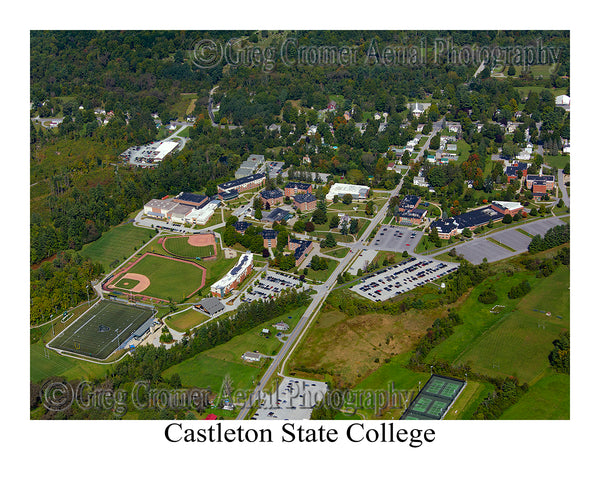 Aerial Photo of Castleton State College, Vermont