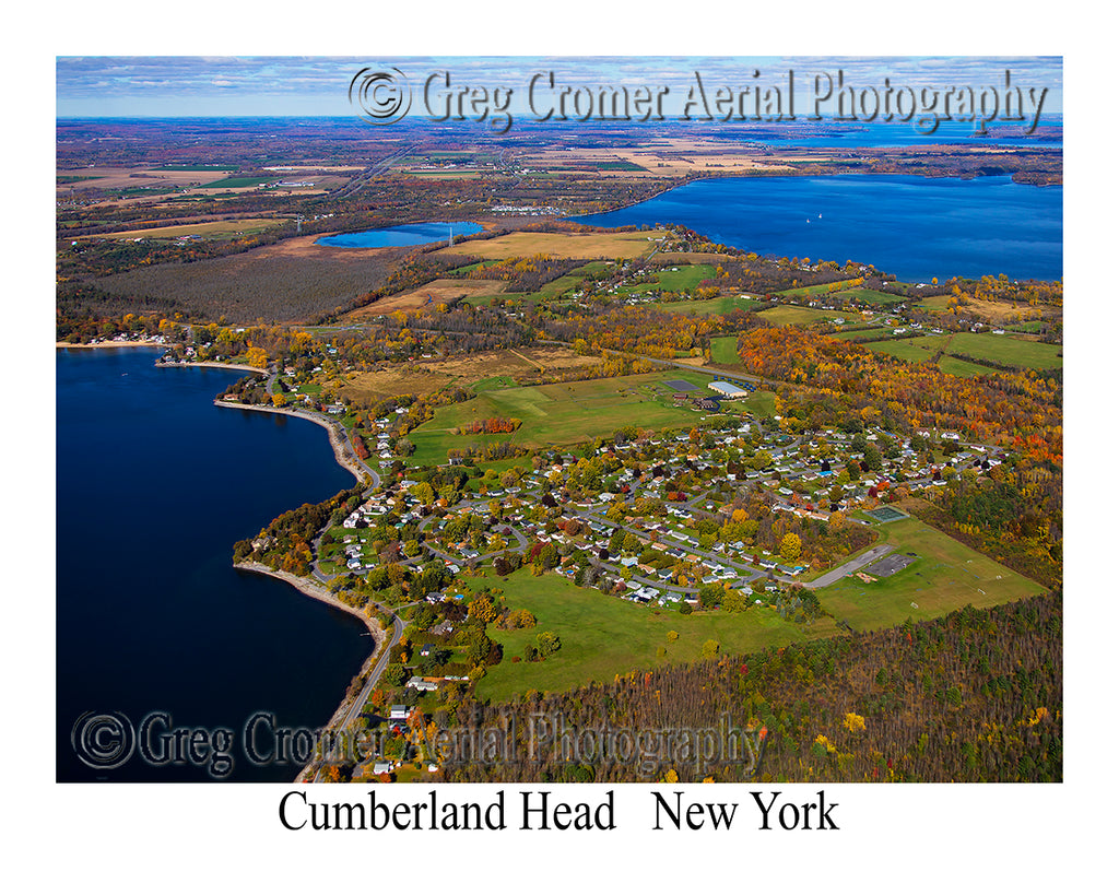 Aerial Photo of Cumberland Head, New York