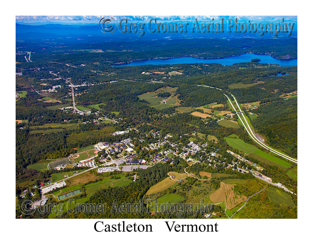 Aerial Photo of Castleton, Vermont