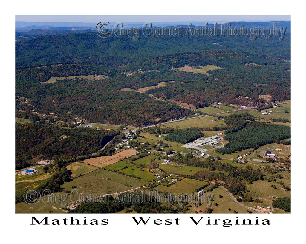 Aerial Photo of Mathias, West Virginia