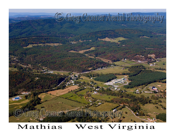Aerial Photo of Mathias, West Virginia