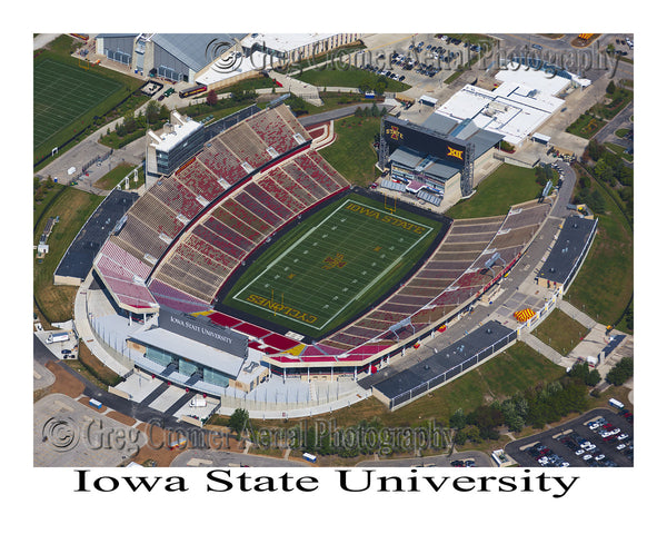 Aerial Photo of Iowa State University Stadium