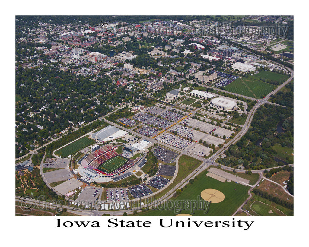 Aerial Photo of Iowa State University, Ames, Iowa