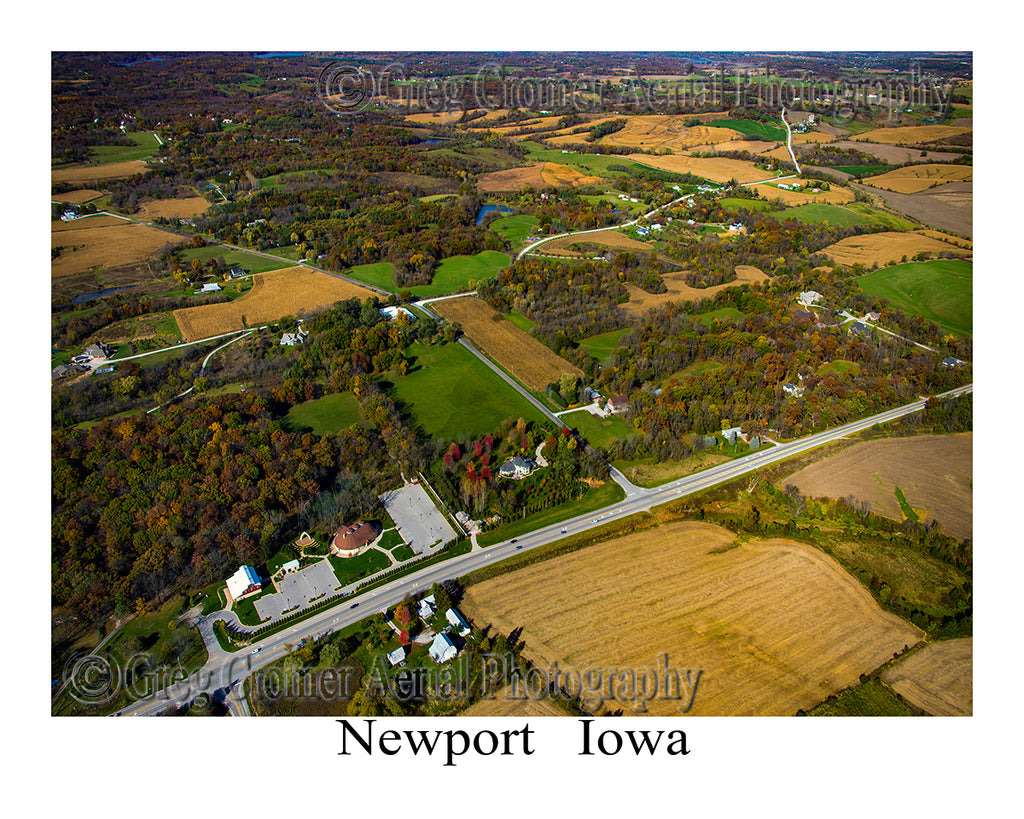 Aerial Photo of Newport, Iowa