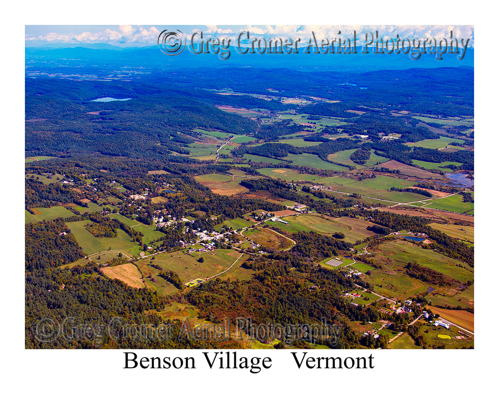 Aerial Photo of Benson Village, Vermont
