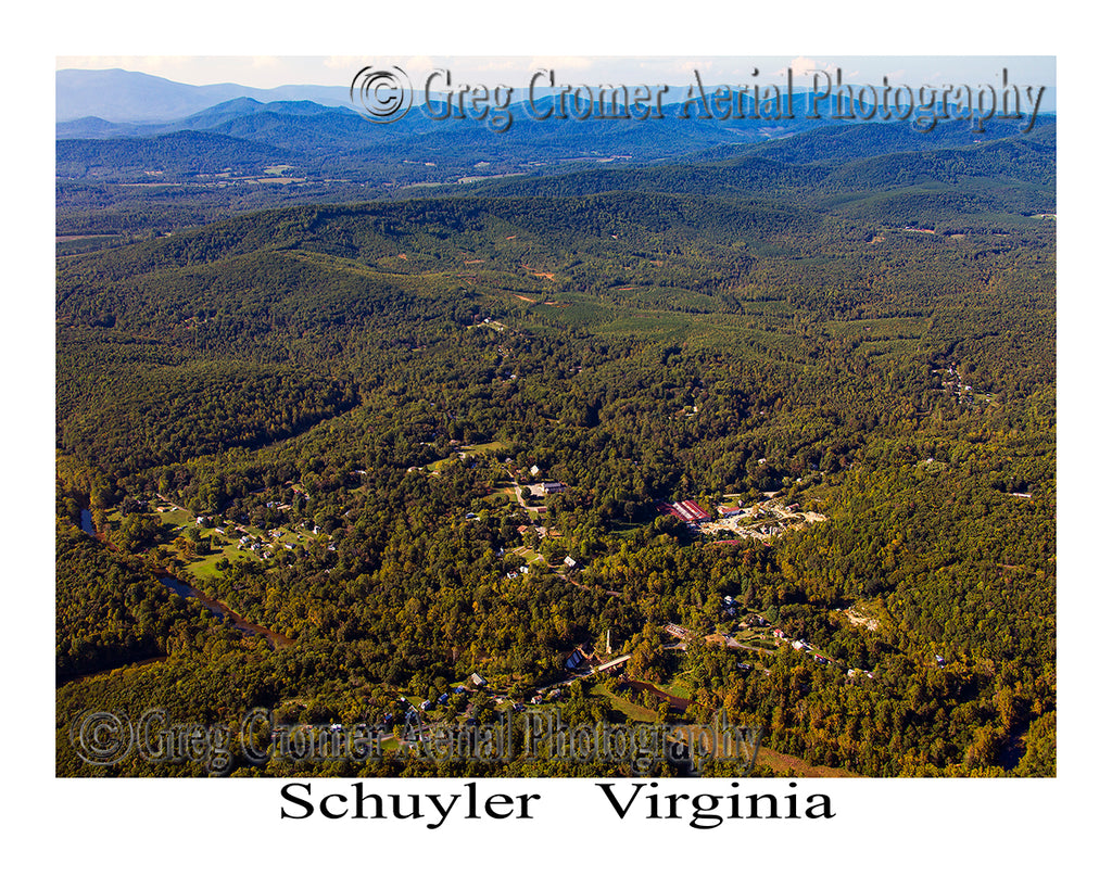 Aerial Photo of Schuyler, Virginia