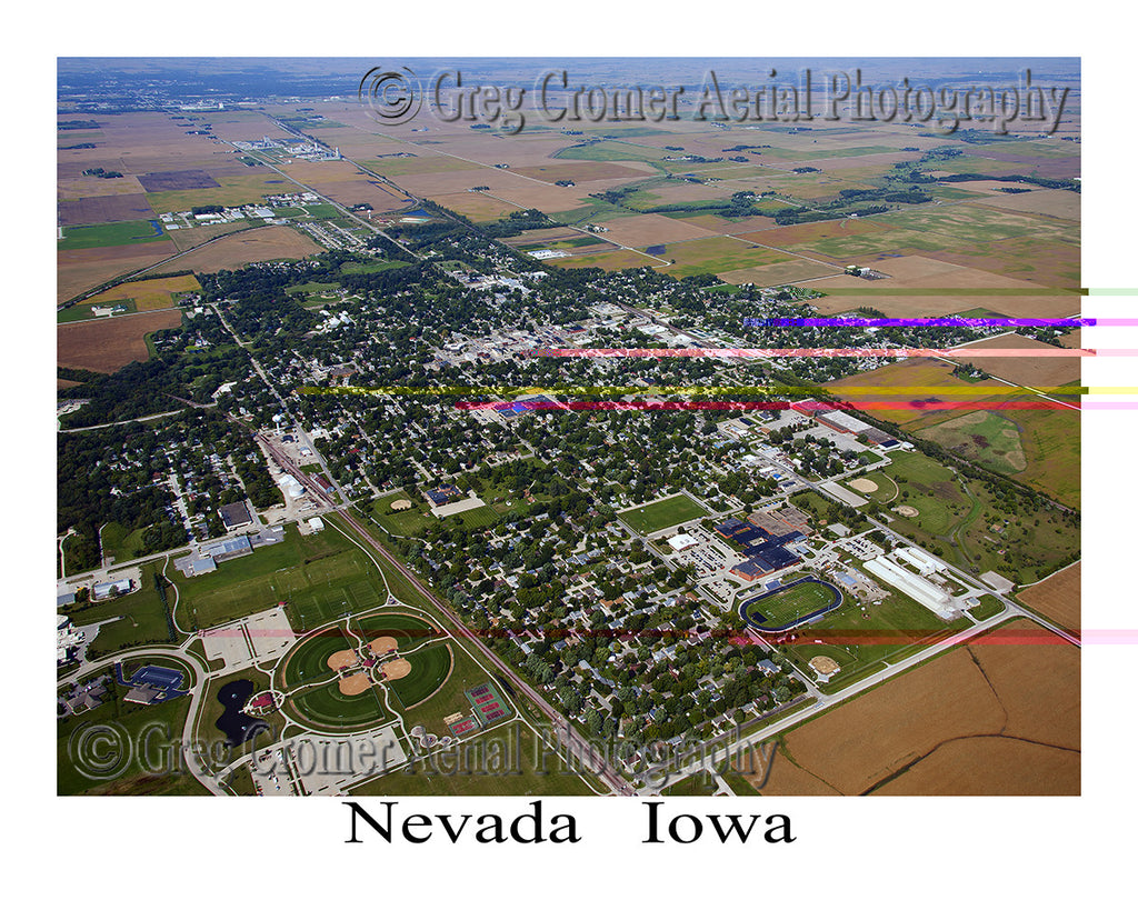 Aerial Photo of Nevada Iowa