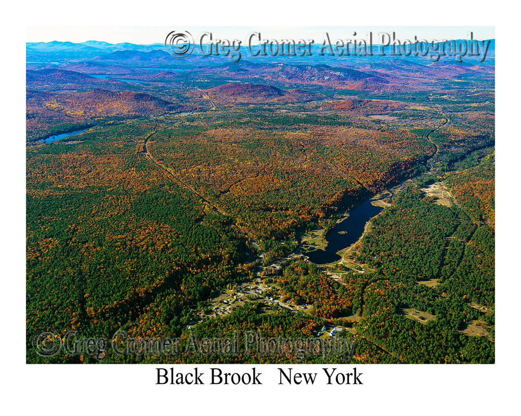 Aerial Photo of Black Brook, New York