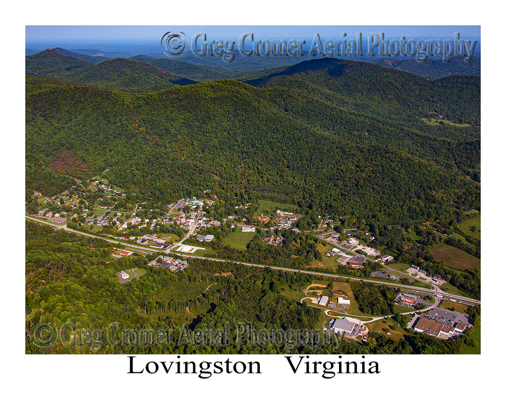 Aerial Photo of Lovingston, Virginia