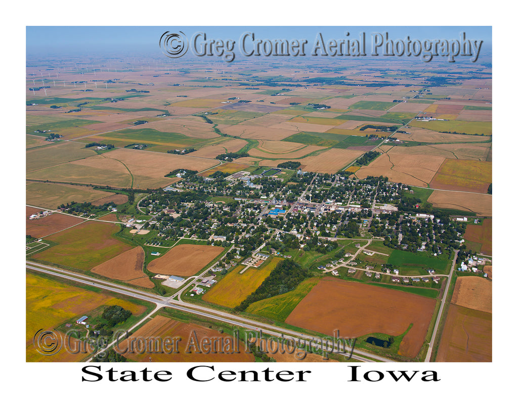Aerial Photo of State Center, Iowa