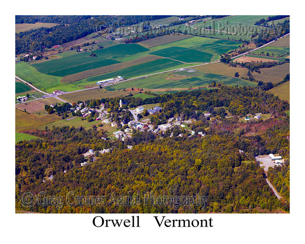 Aerial Photo of Orwell, Vermont