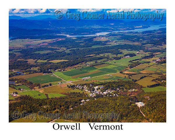 Aerial Photo of Orwell, Vermont