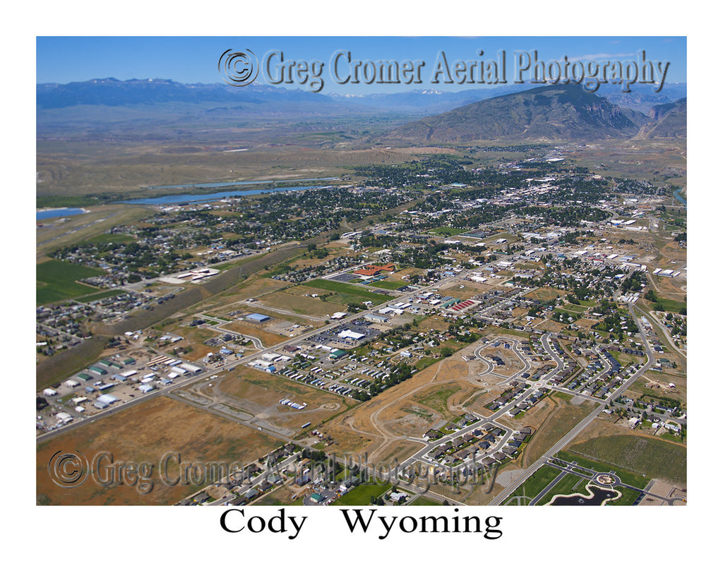 Aerial Photo of Cody, Wyoming