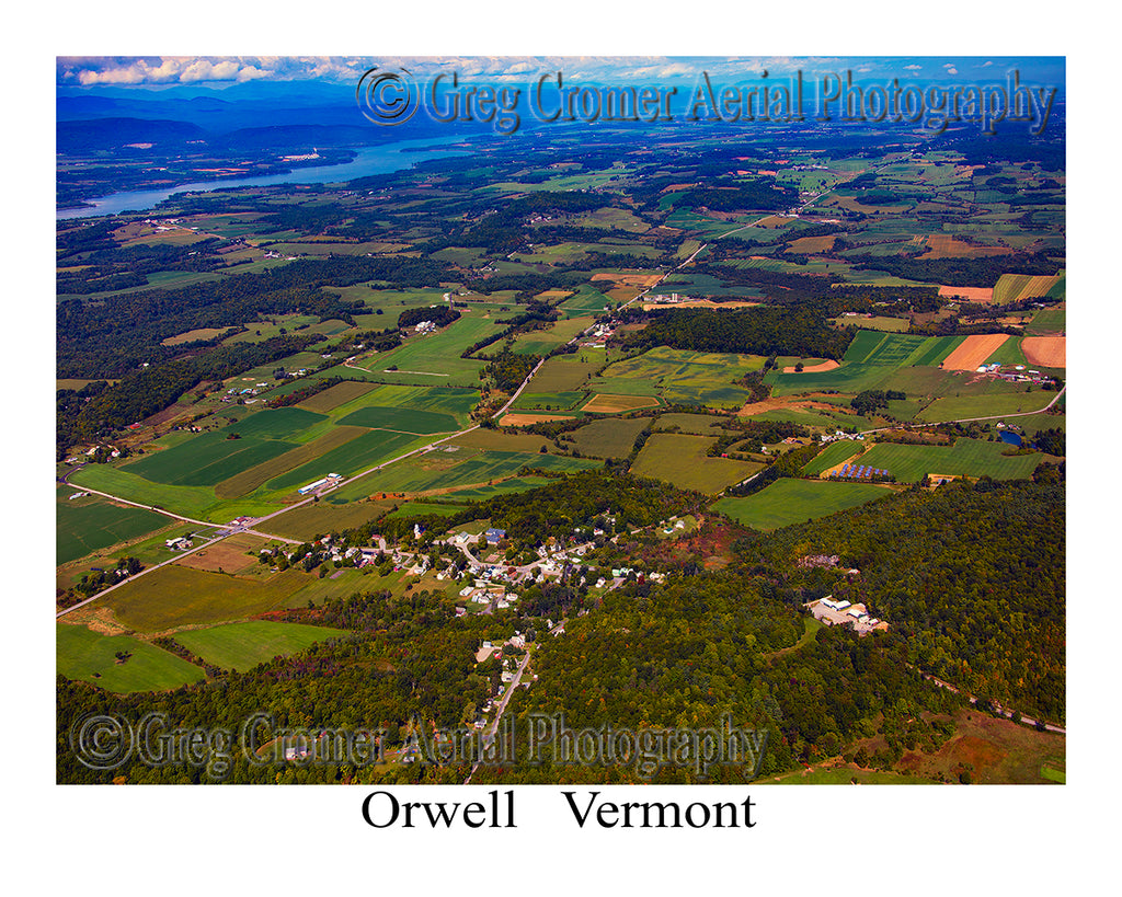 Aerial Photo of Orwell, Vermont