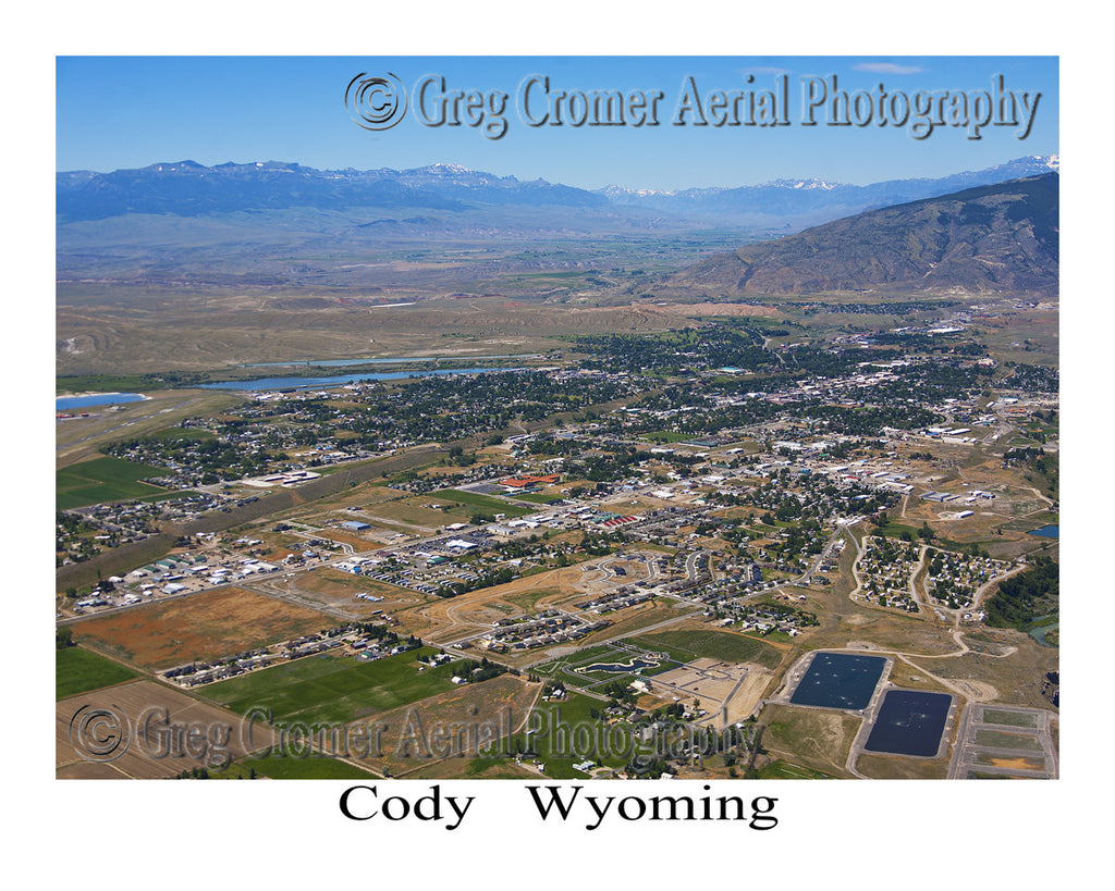 Aerial Photo of Cody, Wyoming