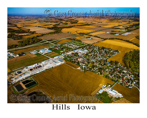 Aerial Photo of Hills, Iowa