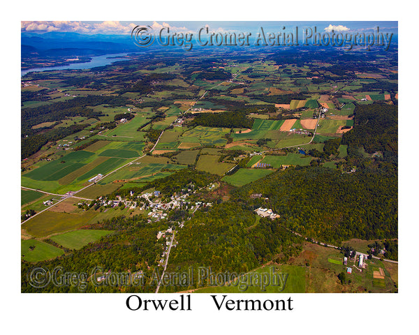 Aerial Photo of Orwell, Vermont