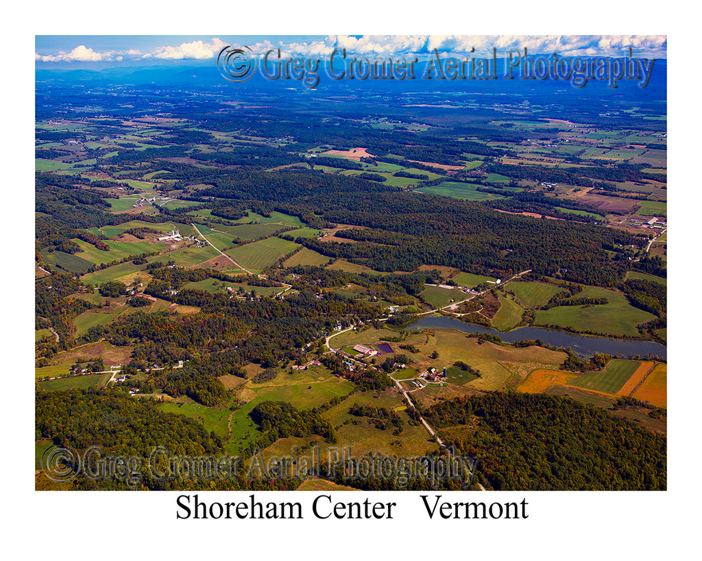 Aerial Photo of Shoreham Center, Vermont