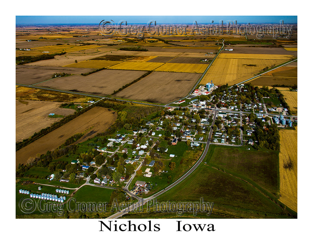 Aerial Photo of Nichols, Iowa